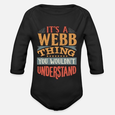 Webb Det är en webb sak du inte skulle förstå - Webb - Ekologisk långärmad babybody