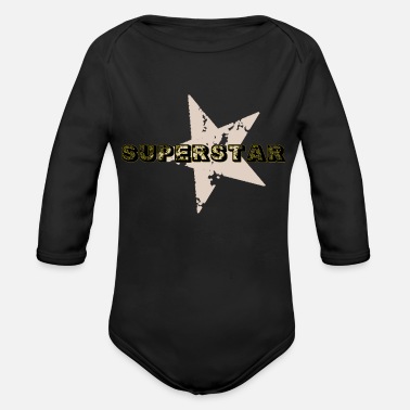 Superstar SUPERSTAR - Ekologisk långärmad babybody