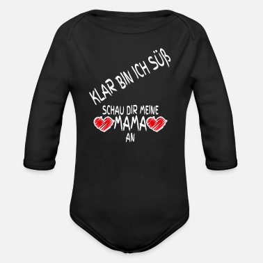 Shirtbude Ich Bin die süße Version von Mama Langarm rosé Familien Babybody
