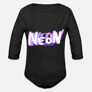 Neon neon - Ekologisk långärmad babybody