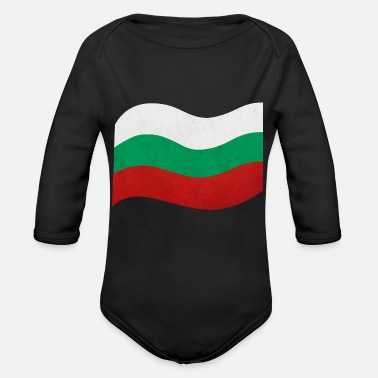 Papper Bulgariens flagga - Ekologisk långärmad babybody