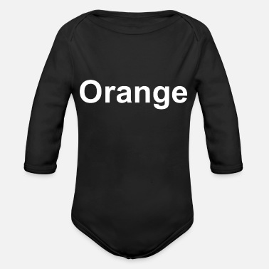 Frisk apelsin - Ekologisk långärmad babybody