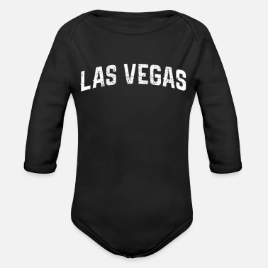 Las Vegas Las Vegas Las Vegas Las Vegas - Ekologisk långärmad babybody