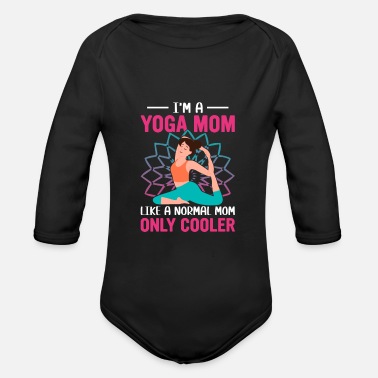 Zen Yoga citat Jag är en yoga mamma - Ekologisk långärmad babybody