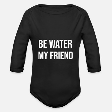Vatten Var vatten Var vatten - Ekologisk långärmad babybody