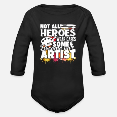 Konstnär Konstnär blir konstnär - Ekologisk långärmad babybody