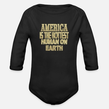 Amerika Amerika - Ekologisk långärmad babybody