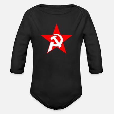 Kommunism kommunism - Ekologisk långärmad babybody