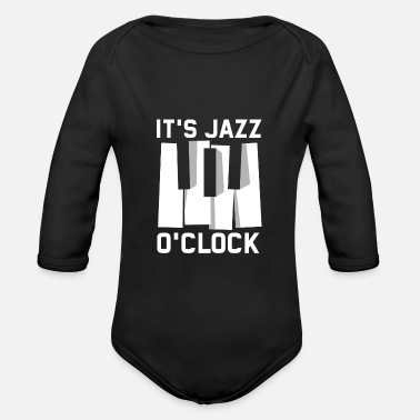 Jazz det är jazz klocka tid för jazz - Ekologisk långärmad babybody
