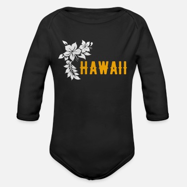 Hawaii Hawaii - Ekologisk långärmad babybody