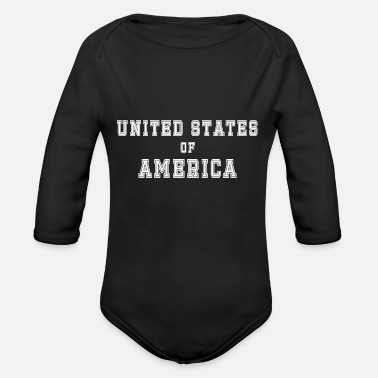 Amerika Amerika Amerika - Ekologisk långärmad babybody