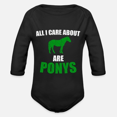 Ponny ponnyer - Ekologisk långärmad babybody