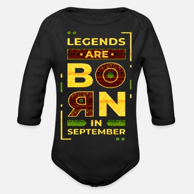 Lol Legends are born in september - Ekologisk långärmad babybody