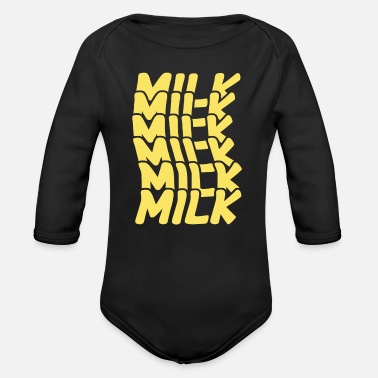 Mjölk mjölk - Ekologisk långärmad babybody