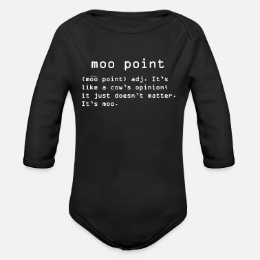 Muh Definition of Muh - Organic Long-Sleeved Baby Bodysuit