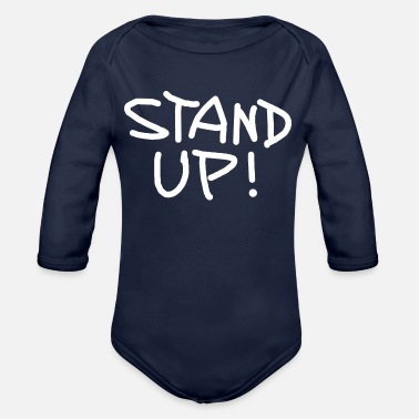 Stå Stå upp - Ekologisk långärmad babybody