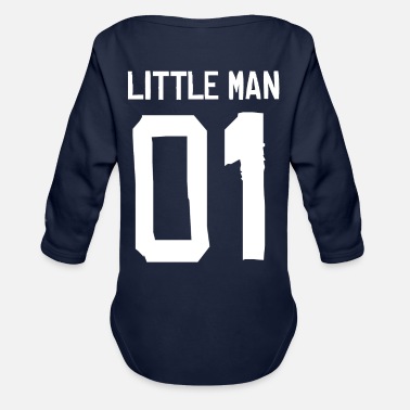 Son Little Man - Partner skjorta - Ekologisk långärmad babybody