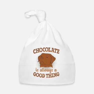 Regalo amante dei cani Labrador cioccolato - Cappellino neonato