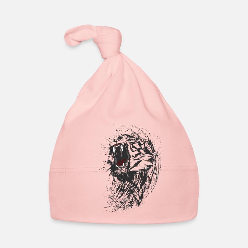 Tigre Lion Noir Combat De Boxe Cool Sang Gang Man 3 Bonnet Bebe Spreadshirt