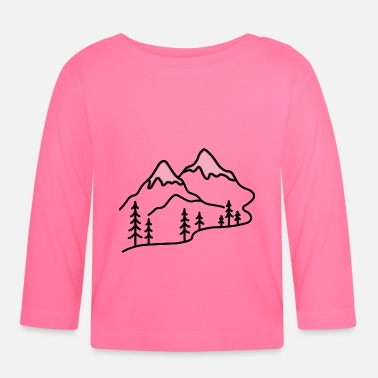 Montagne Montagne / montagne - T-shirt manches longues Bébé