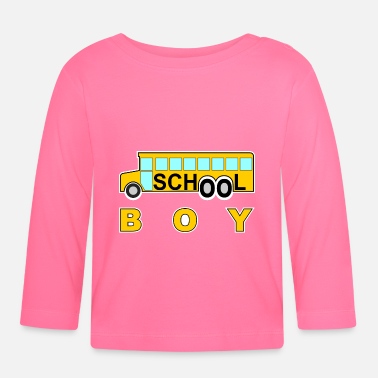 École école écolier école autobus scolaire # école% école - T-shirt manches longues Bébé