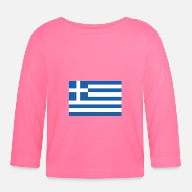 Flag Flag Greece Flag, flag of Greece - Baby Longsleeve Shirt