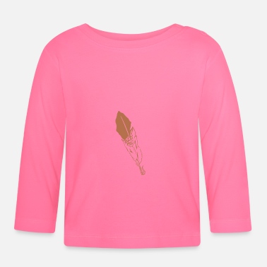Feather Feather feather bird feather eagle feather Feather jewelery - Baby Longsleeve Shirt