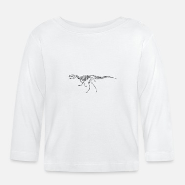 Tyrannosaurus dinosaur fossil skeleton fukuiraptor - Baby Longsleeve Shirt