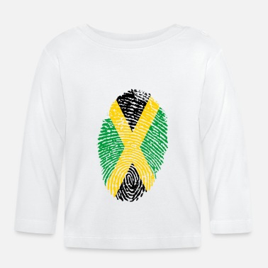 Hanf empreintes digitales j&#39;aime les racines jamaica jamaika hanf - T-shirt manches longues Bébé