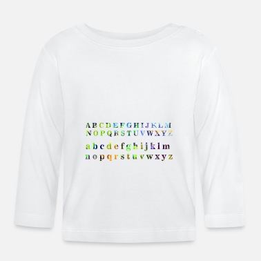 Alphabet alphabet - T-shirt manches longues Bébé