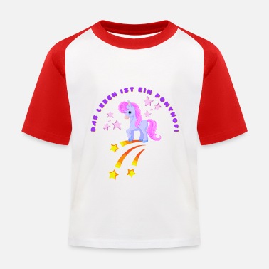 Ponnigård Livet er en ponnigård - Baseball T-skjorte barn