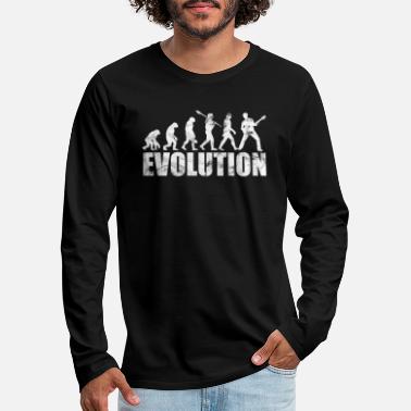 Gitarist Gitarrist Evolution - Premium langermet T-skjorte for menn