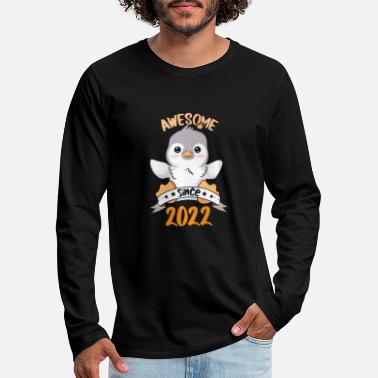 Style Geburtstag 2022 22 Pinguin Pinguine Geschenk - Männer Premium Langarmshirt