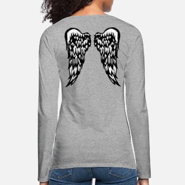 Aile Grandes ailes d&#39;ange - T-shirt manches longues premium Femme