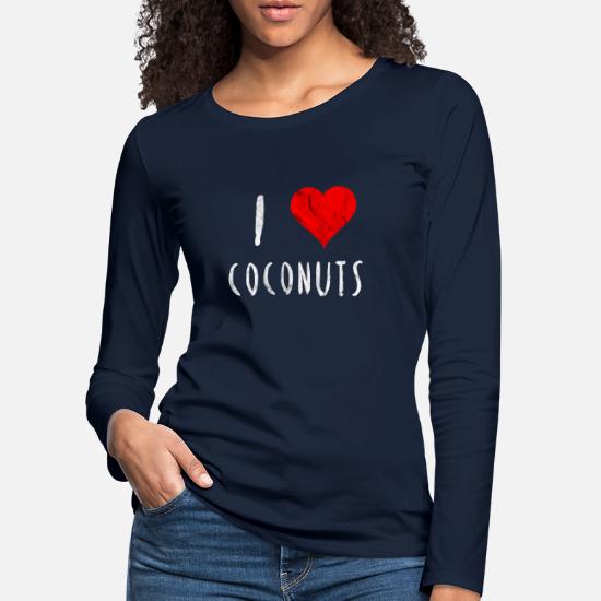 I LOVE Coeur Noix de Coco Femme T-Shirt 