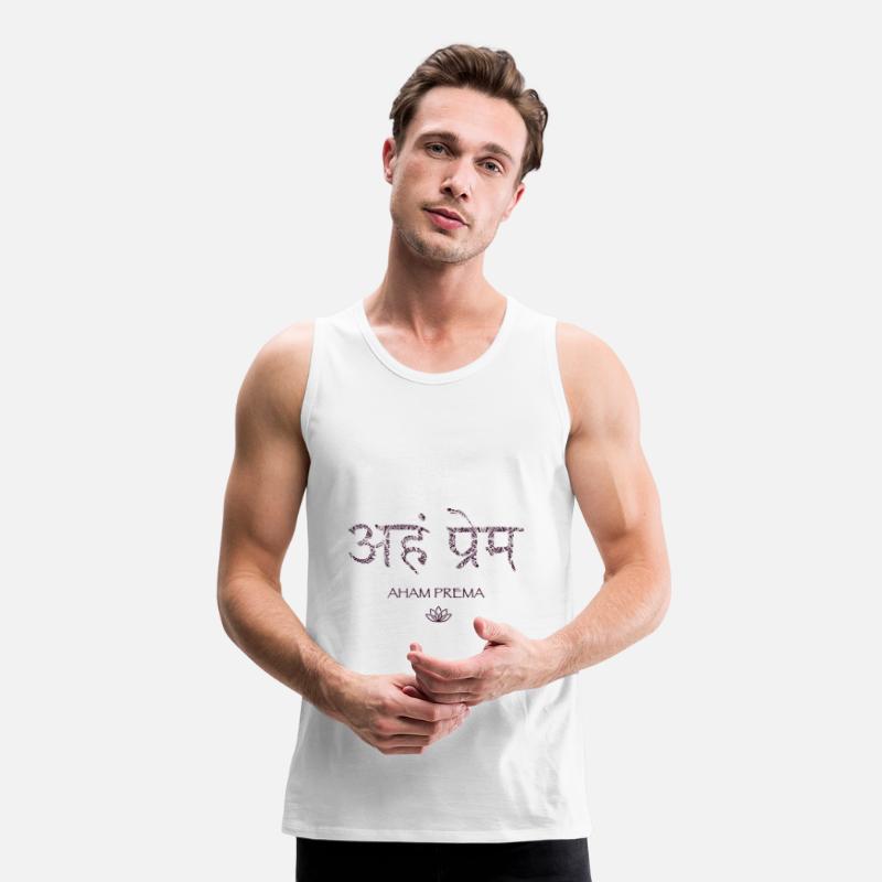 Mantra - Aham Prema - Sanskrit - Meditation' Männer Premium Tanktop |  Spreadshirt