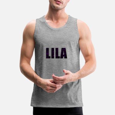 Lila lila - Premiumtanktopp herr