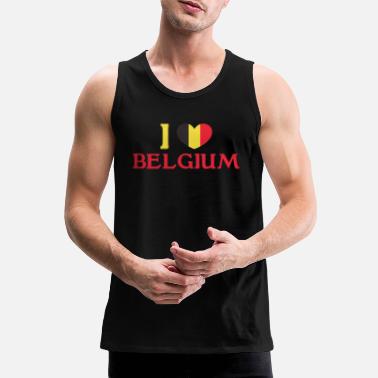 I LOVE BELGIUM - België - Overhemd - Mannen premium tank top
