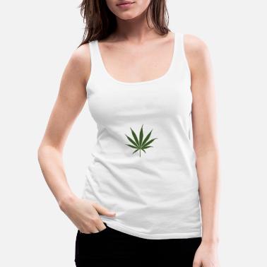 Foglia Foglia di cannabis - Canotta premium donna