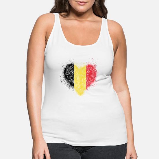 Drapeau Belgique en forme de cœur pour filleBelgique Débardeur Amazon Fille Vêtements Tops & T-shirts Tops Débardeurs 