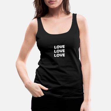 Lovely Love Love Love - Women&#39;s Premium Tank Top