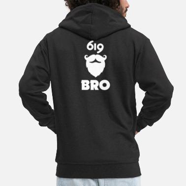 Big Bro BIG BRO beard - Men&#39;s Premium Zip Hoodie