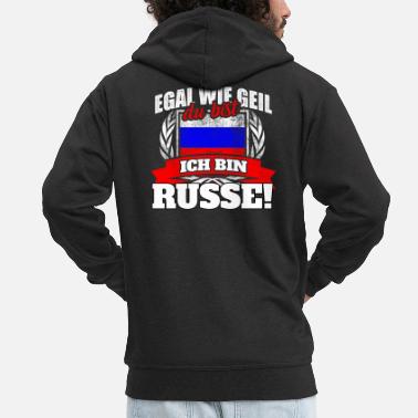 Russland Russe Russland Russin Russisch Geschenk - Männer Premium Kapuzenjacke