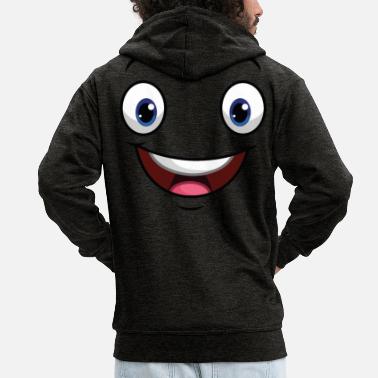 Mimik Gezicht nabootsen Grappig Grappig Grappig - Mannen premium zip hoodie