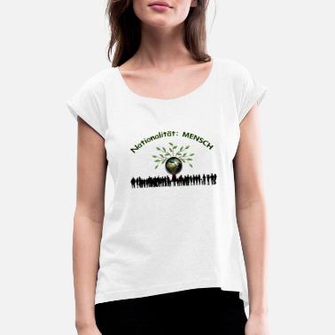 Antirassismus Antirassismus Gleichberechtigung T-Shirt - Koszulka damska z lekko podwiniętymi rękawami