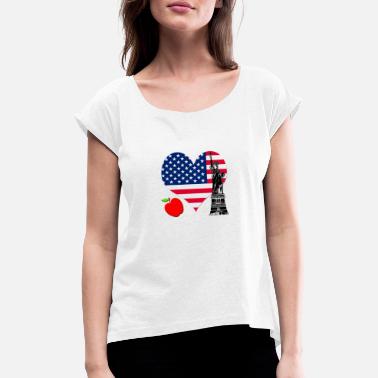 I Love Ny I LOVE NY - Women&#39;s Rolled Sleeve T-Shirt