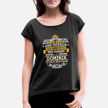 Dominik DOMINIK - Frauen T-Shirt mit gerollten Ärmeln