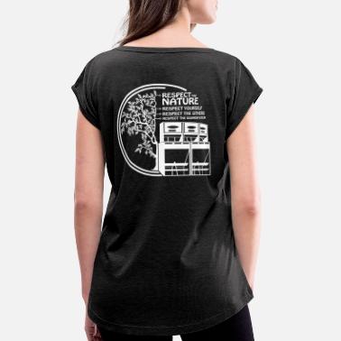 Soundsystem respecter la nature des autres systèmes sonores - T-shirt à manches retroussées Femme