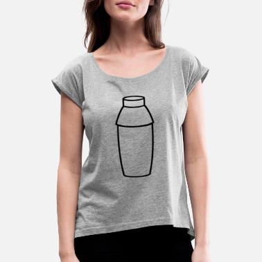 Shake Shaker - Frauen T-Shirt mit gerollten Ärmeln