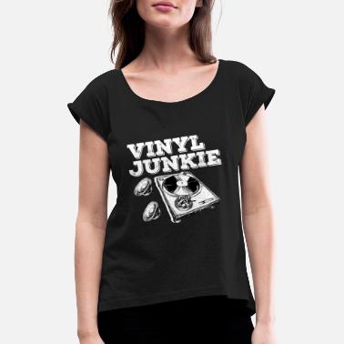 Disque Vinyl Disques vinyliques - T-shirt à manches retroussées Femme